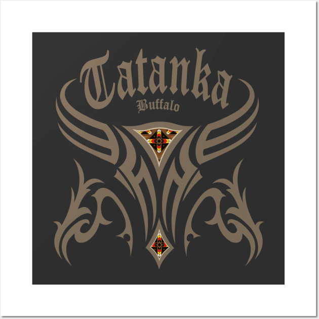 TaTanka Gray Wall Art by melvinwareagle